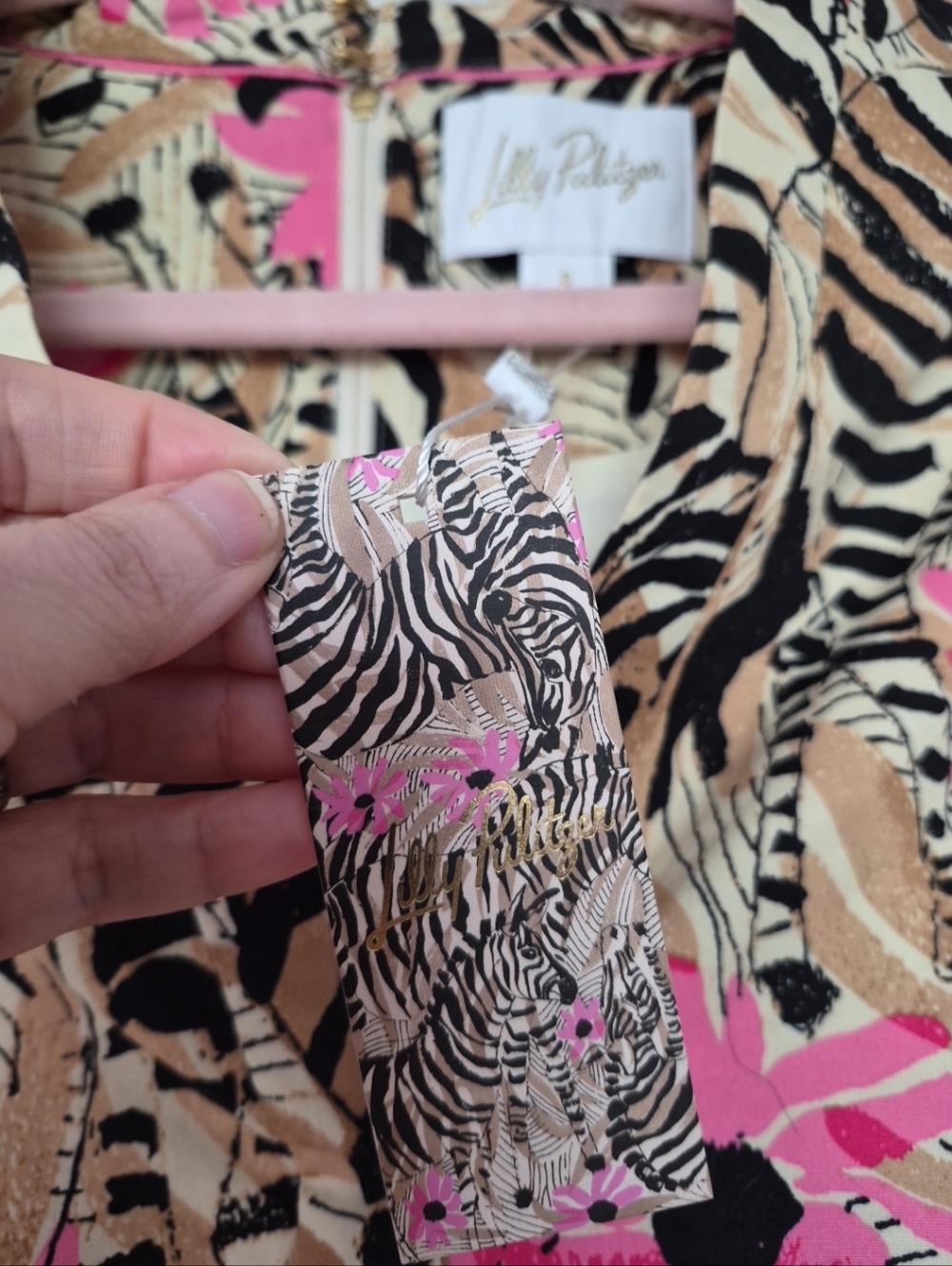NWT Lilly Pulitzer Size 8 Phillipa Stretch Dress Rutabaga El Morocco Zebra Print - Picture 3 of 13